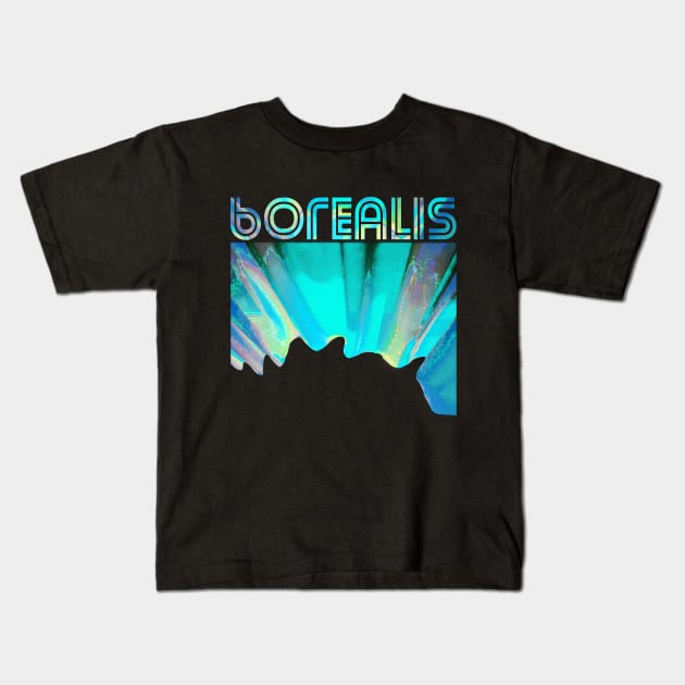 Aurora Borealis Madeon Lyrics Good Faith Kids T-Shirt by yellowpomelo